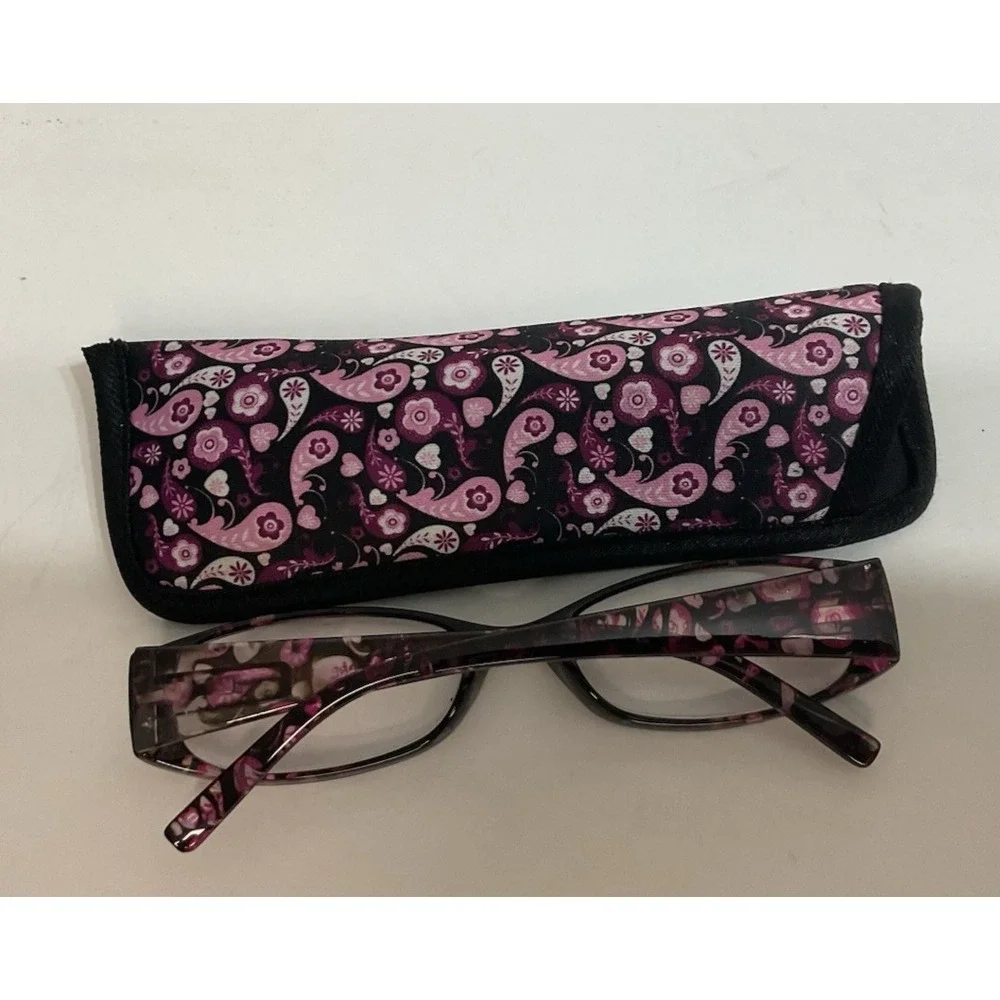 3 PAIR Foster Grant Daydreamer Purple Rose and Blue Reading Glasses